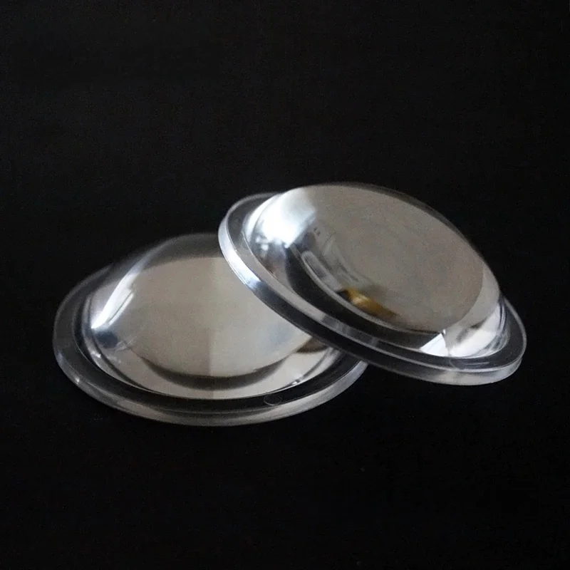 AliExpress HotRed LED Focus Lens 66mm PMMA Flat-Bottom Convex Lens For DIY Sunshine Light Flashlight Bicycle Lamp lantern headlamp lenses