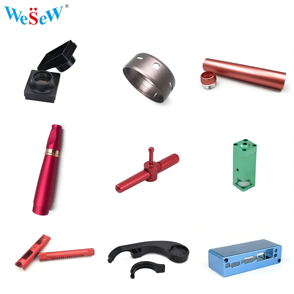 WeSeW OEM Custom CNC Machining Parts, Anodized Aluminum Machined Components Stainless Steel CNC Milling Turning Machinery Parts