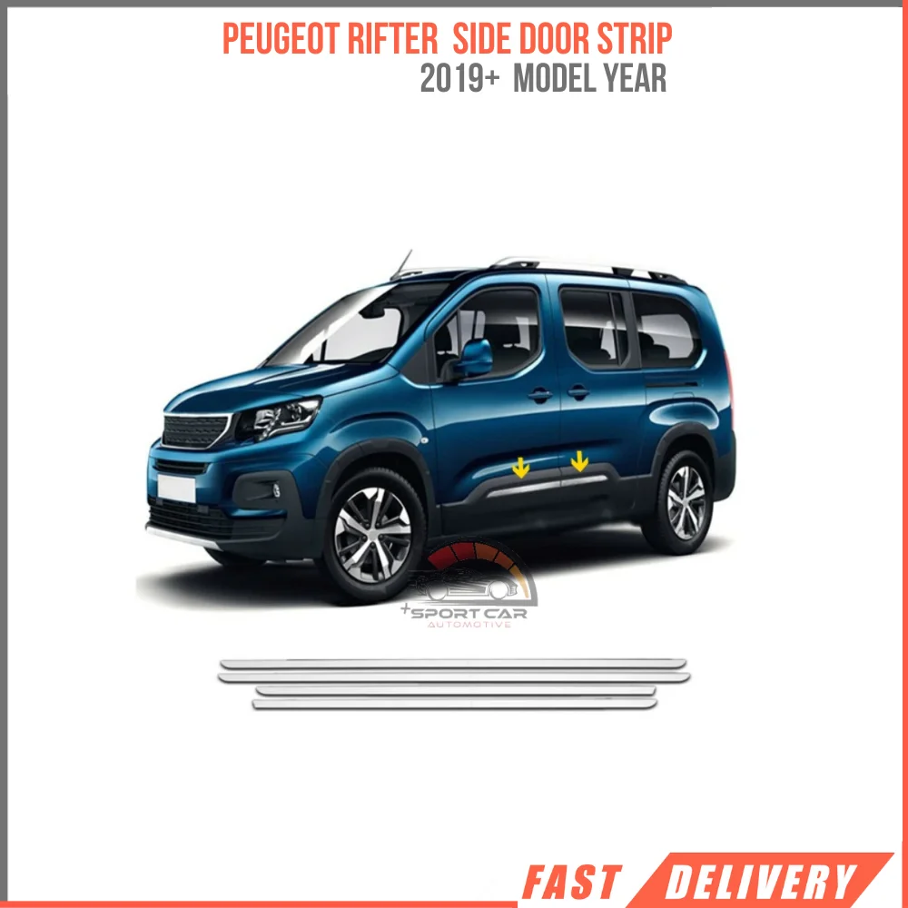 For Peugeot Rifter chrome side door Streamer 4.2019 and Up. Stanlies still A + quality modified automotive access