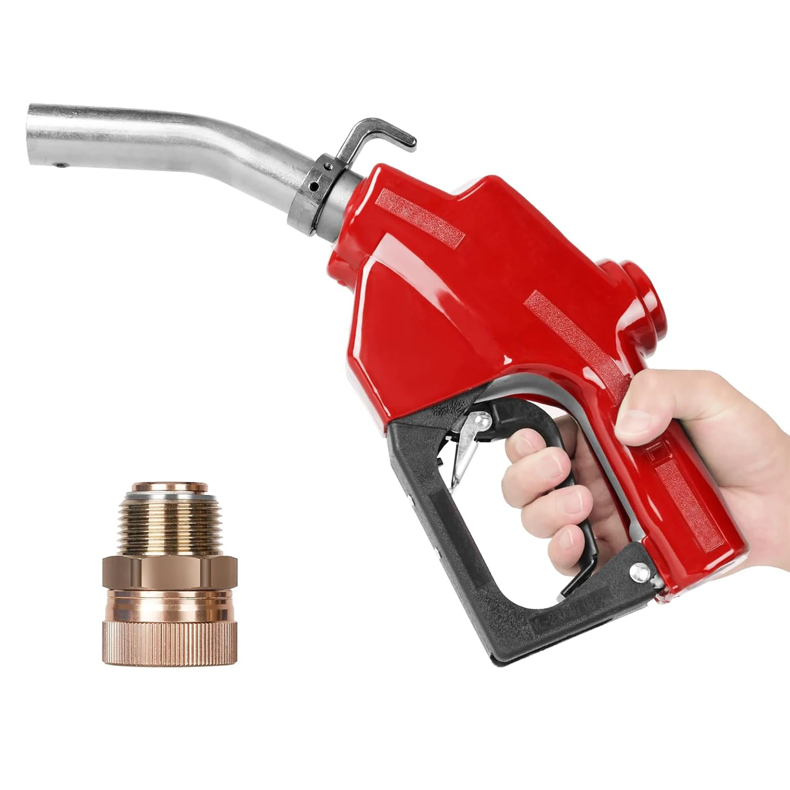 

1 Inch NPT Automatic Fuel Nozzle Auto Shut-Off Diesel Fueling Nozzle with Swivel Joint 19/16 Inches (OD=30mm) Gas Pump Nozzle