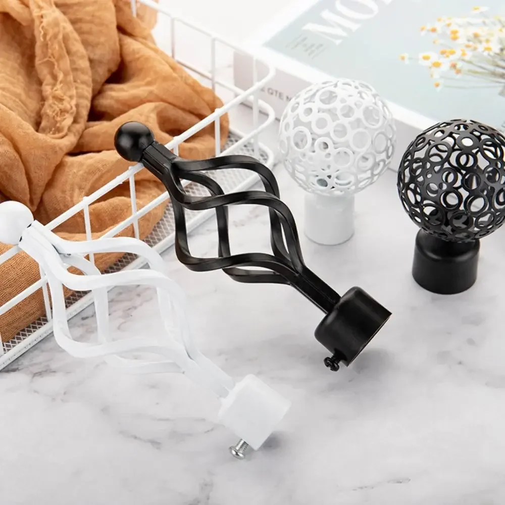 Tringles à rideaux évidées en fer, têtes romaines, capuchons d'extrémité, accessoires ménagers, 22mm, 28mm, 2 pièces, nouvelle tête