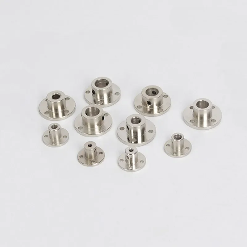 Accouplement rigide à bride 2/3/3.17/4/5/6/6.35/7/8/10/11/12/14mm pour moteur et arbre de guidage avec vis de serrage