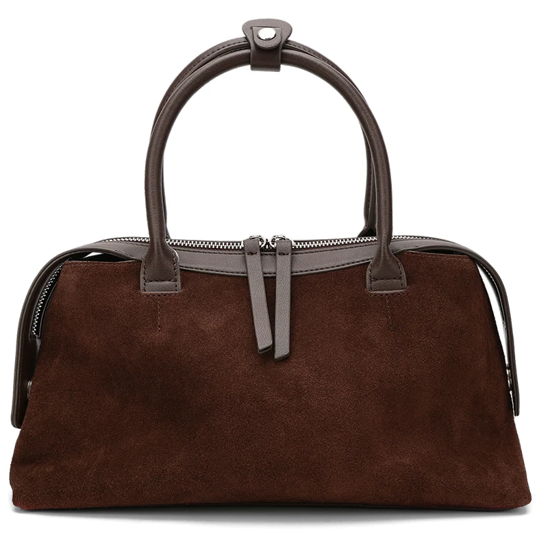 Women's Genuine Suede Bag Luxury Designer 2026 Handbag Casual Tote Female Versatile Messenger Shoulder Bags Cowhide Woman Bags