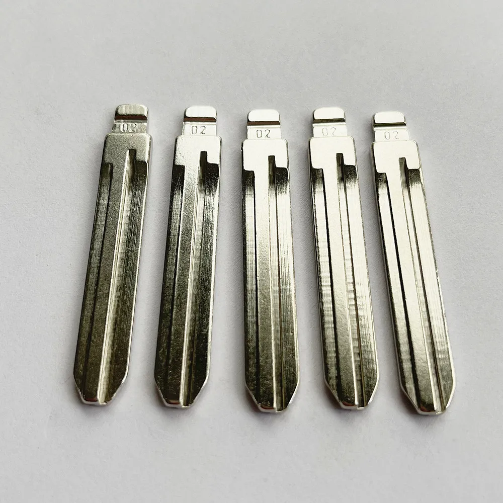 10pcs #02 NO.02 TOY43 Blank KD Replacement Car Key Blade For Toyota Corolla Crown Camry Highlander Corolla Vios Fukuda Auman