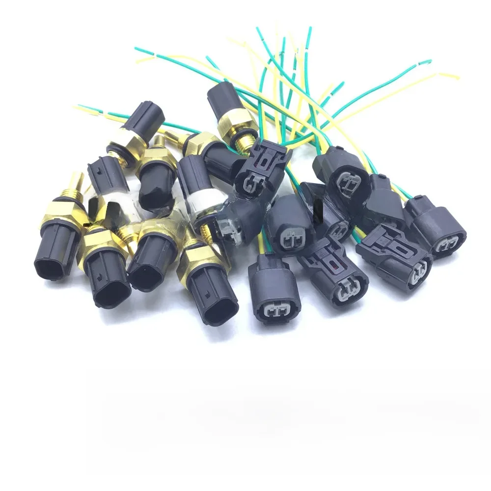 10 x Engine Water Coolant Temperature Sensor+Connector for Honda Civic Accord Acura 37870-PLC-004, 37870-PNA-002, 37870-PNA-003