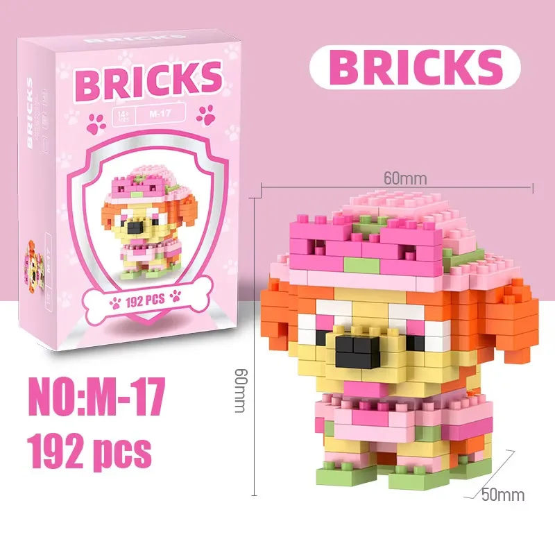 Mini Desktop Building Blocks 6cm High Halloween Christmas Anime Cartoon Kawaii Particle Assembly Toys Room Decoration Ornaments view 3