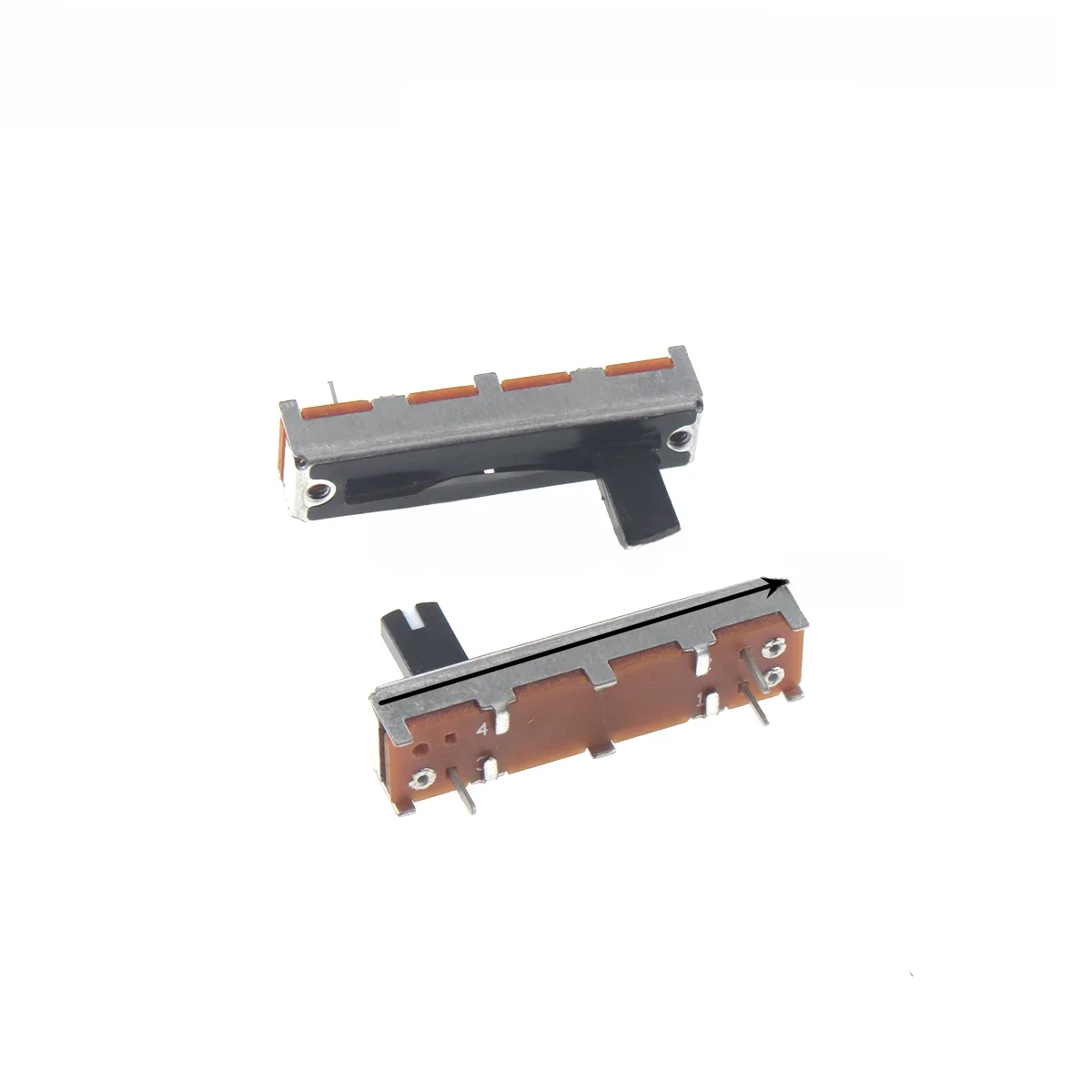5 sztuk 3.5 cm B10K B50K B20K B200K K200K długość wału 10mm mono 35mm mikser potencjometr przesuwny fader A15K B85K — zdjęcie produktu 7