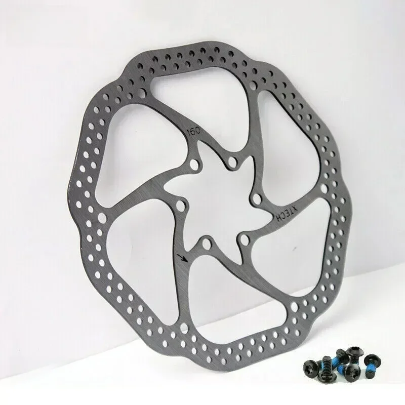 AliExpress HS1 MTB Brak Disc Rotor 160 180 203mm Bicycle Rotor Steel Mountain Bike Brake Disc with Bolts BMX Folding AVID Cycling Parts
