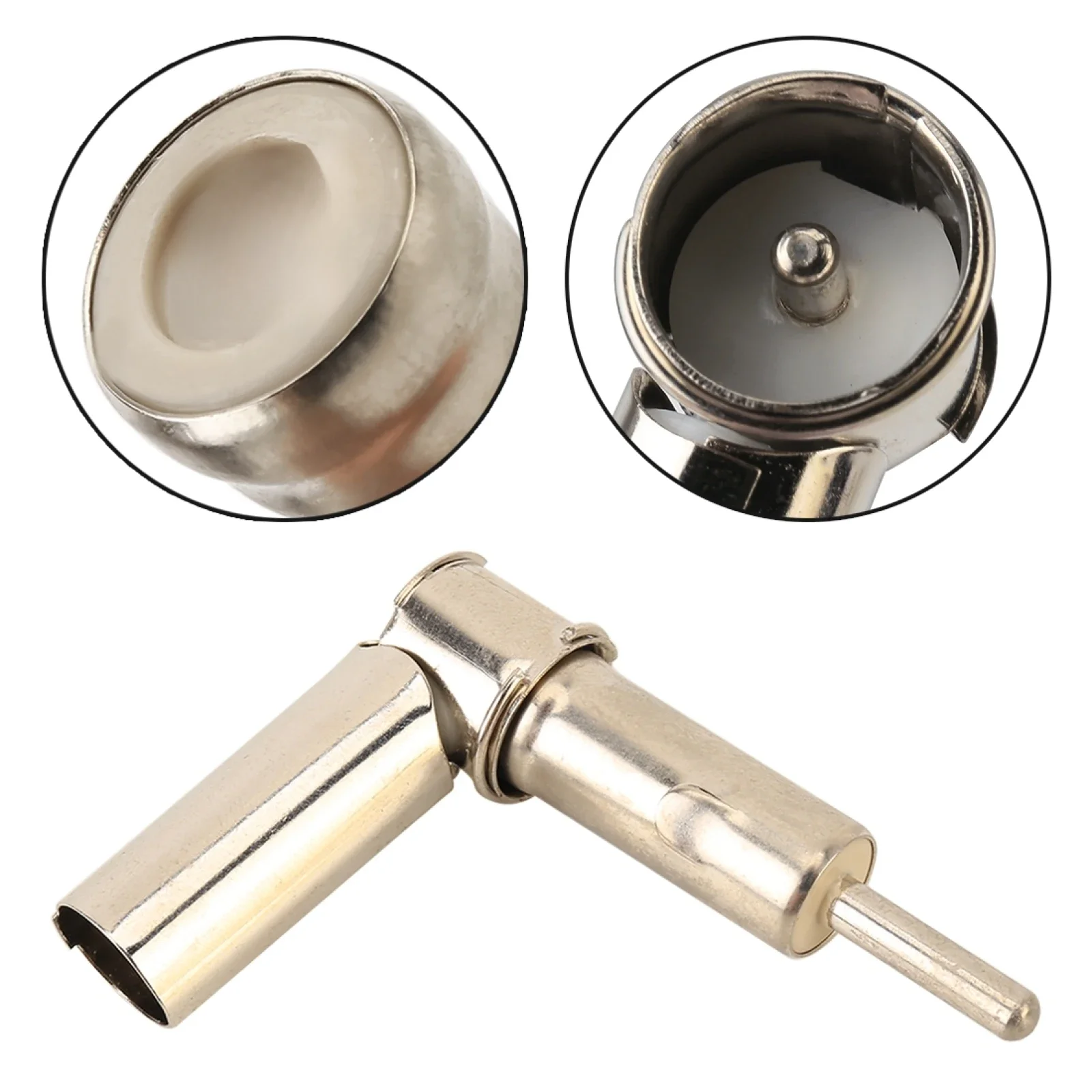 2 PCS Car Vehicles Radio Stereo Aerial Antenna Mast Male / Female Adapter Connector Plug