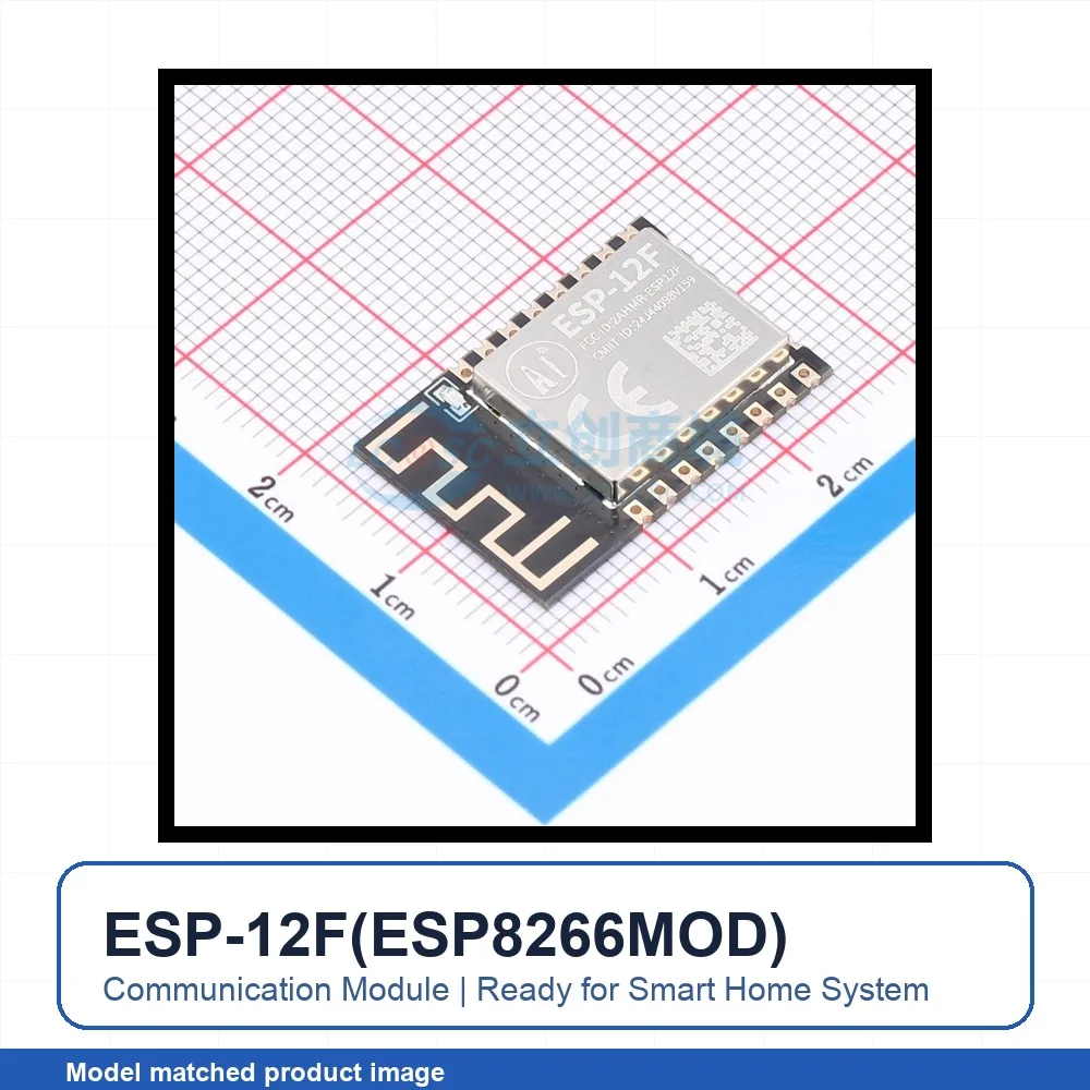 4pcs ESP-12F(ESP8266MOD) SMD 24x16mm ESP8266chip I2C UART SPI 2.4GHz WiFi Wireless Module for Smart Home System