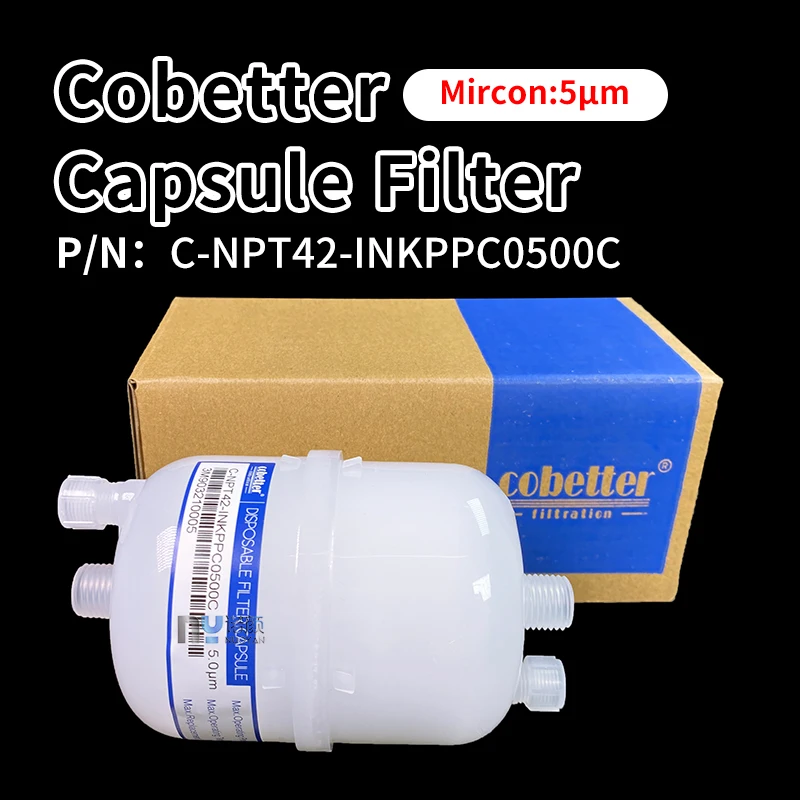 

Cobetter Capsule Ink Filter Allwin Flora Gongzheng Machine Printer 5 Micron 10 Micron Ink Filter C-NPT42-INKPPC0500C/1000C