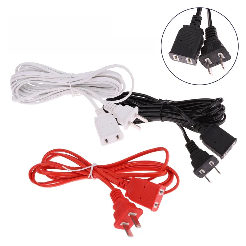 Extension mâle de 2 broches avec bouton de commutation marche/arrêt, fil de directions, longueur 1.5/2/2, 5/4m