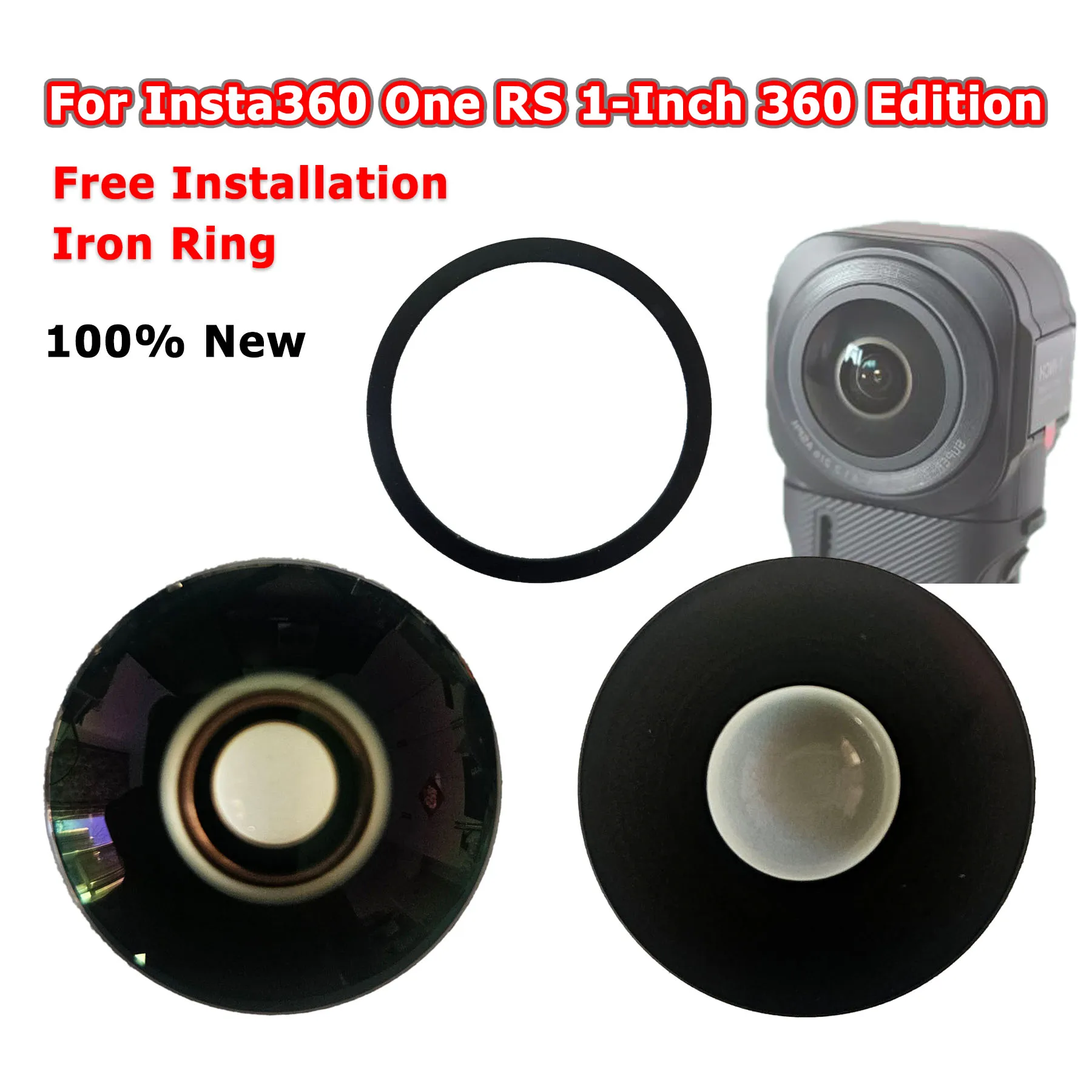 

100% New Lens Glass \ Ring Base Replacement For Insta360 X3 Camera Repair Part