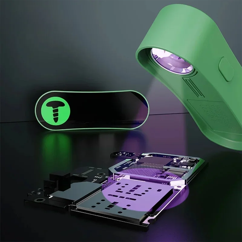 2UUL SC08 365-395nm Dwuzakresowa mini lampa utwardzająca UV do naprawy płytek drukowanych telefonów komórkowych Klej optyczny Szybko utwardzająca się lampa — zdjęcie 2