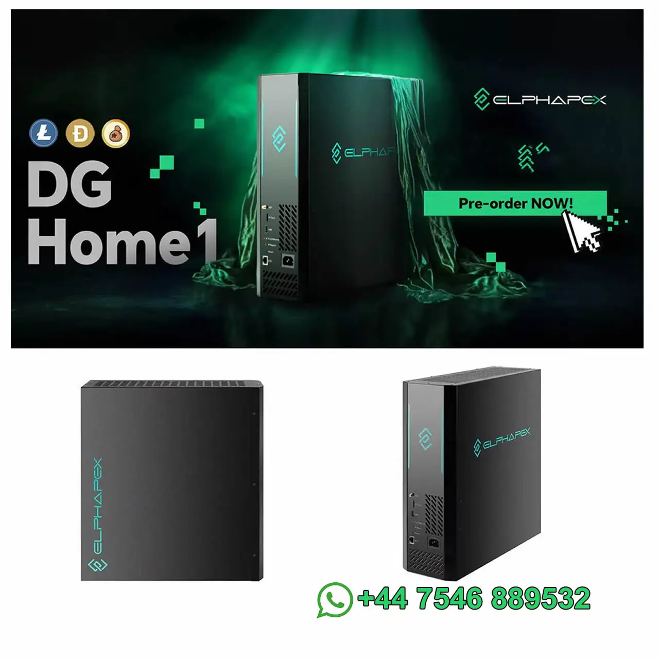 LK Novo ElphaPex DG Home 1 LTC+DOGE+BEL+LKY+PEP+DOGM+EAC Miner