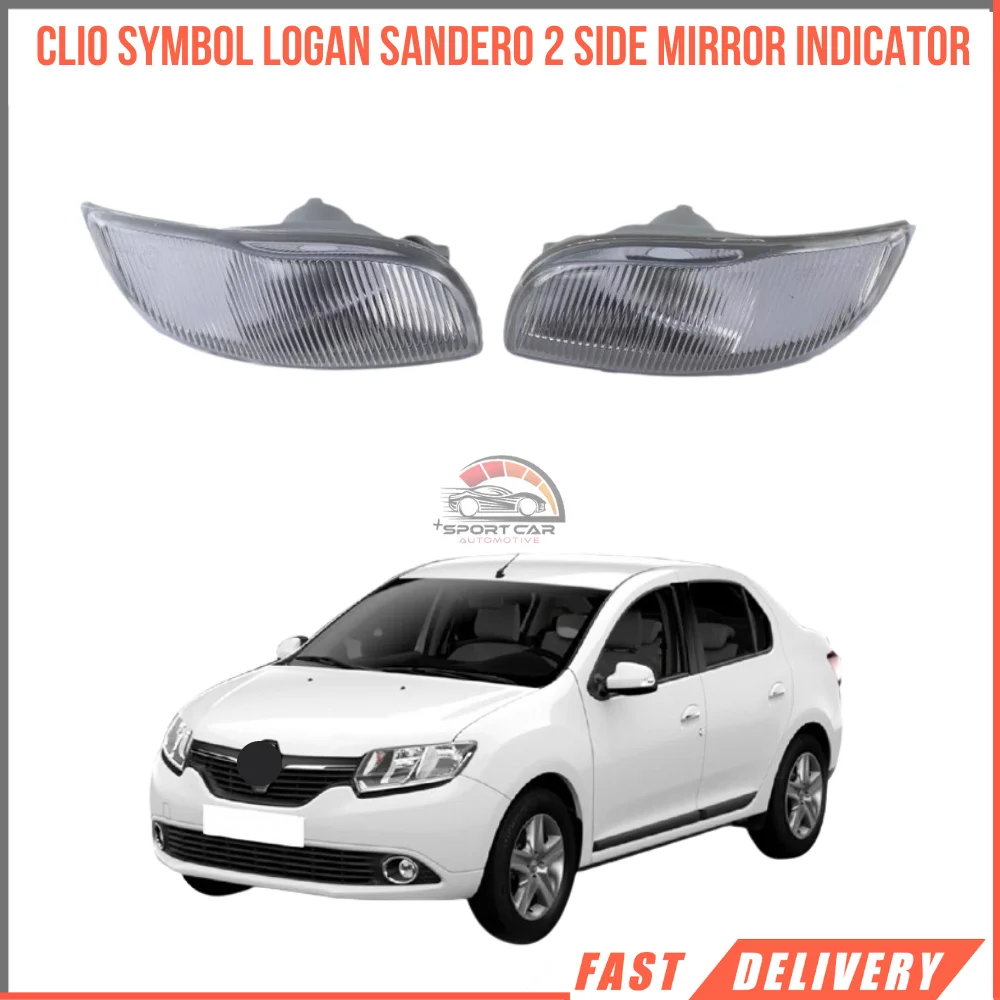 

Side Mirror Indicator Right And Left Lens 261600977R 261653175R Renault Clio Symbol Logan Sandero 2-Free Shipping