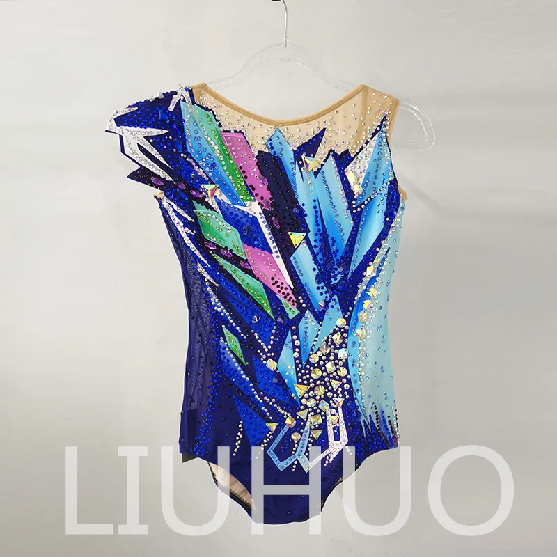 LIUHUO Rhythmic Gymnastics Leotard Competitive Cheerleading Performance For Children