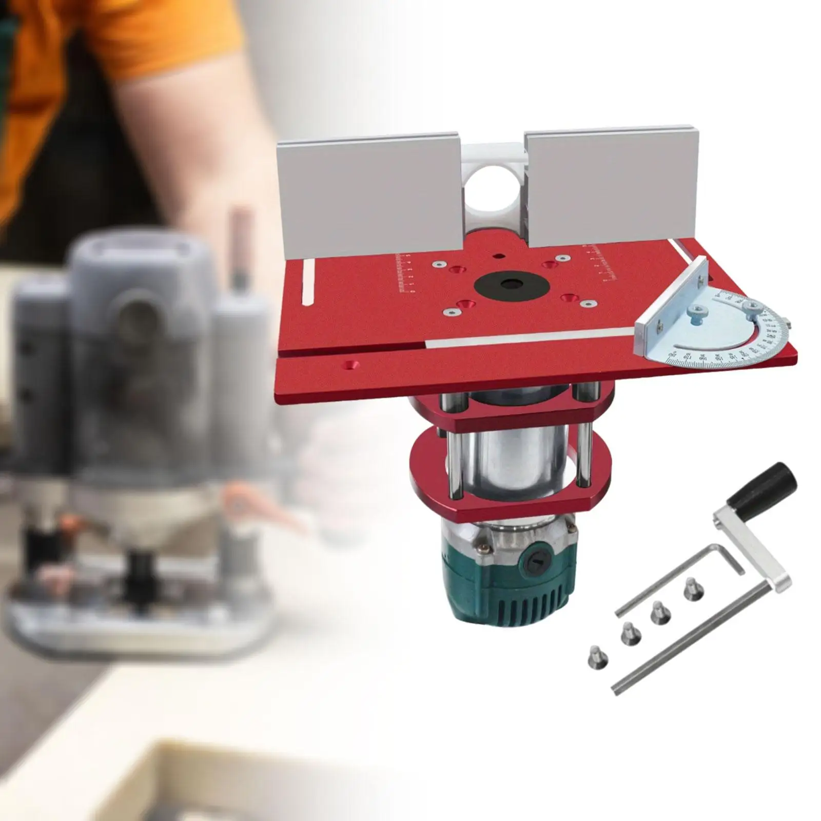 

Вставная пластина стола фрезерного станка, деревообрабатывающие скамейки DIY фрезерный стол из алюминиевого сплава гравировка вспомогательный инструмент система подъема фрезерного станка