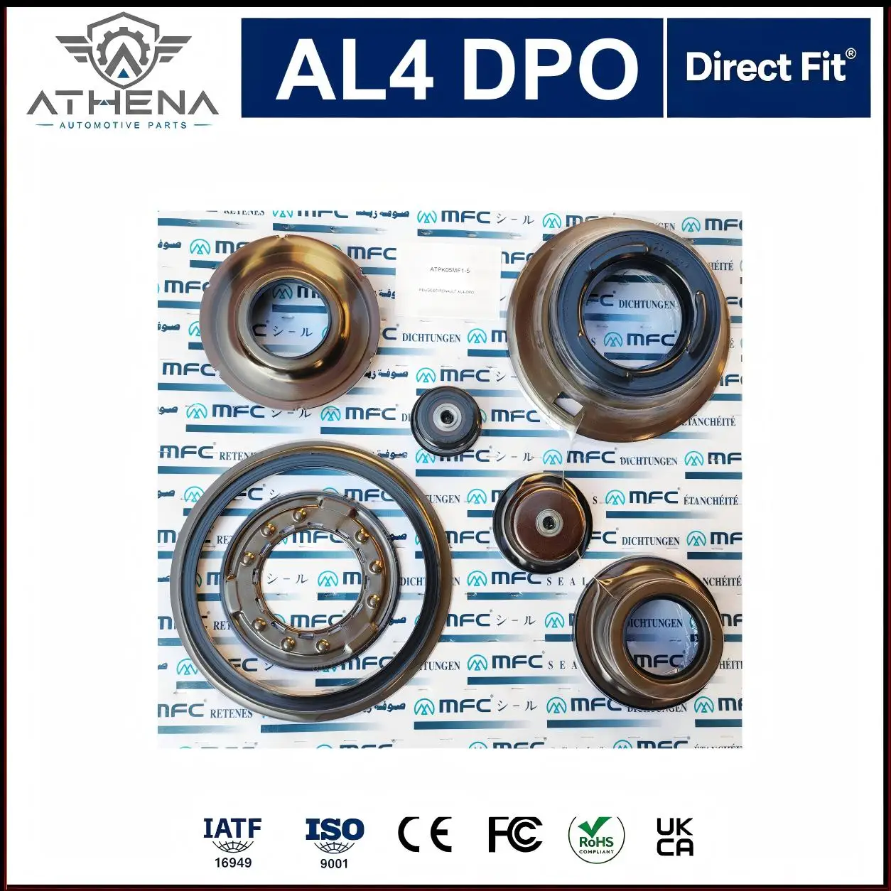 AL4 DPO Automatic Transmission Piston Repair Kit Fix Pressure Loss Harsh Shift Slip Fit Peugeot 307 Citroen C4 C5 Renault Scenic