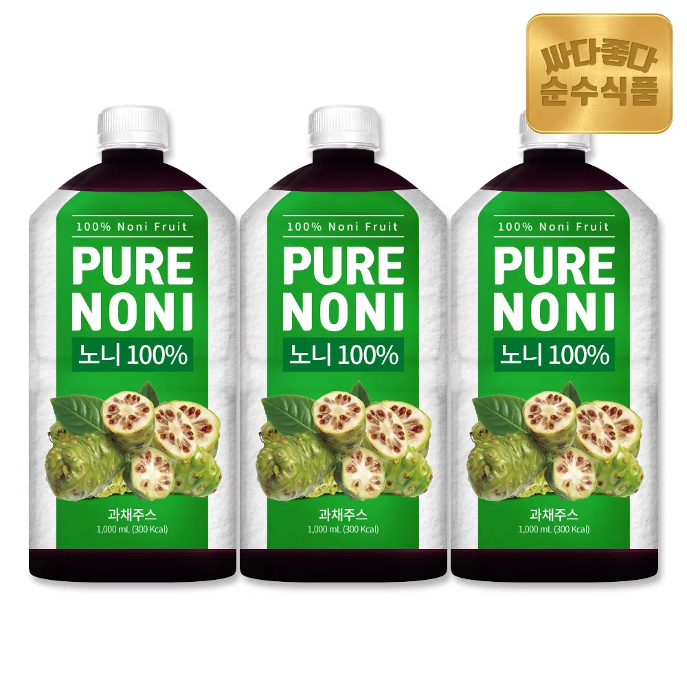 عصير صافي SoonSooFood ، NFC مضغوط على البارد ، عصير نقي ، 3 زجاجات #1