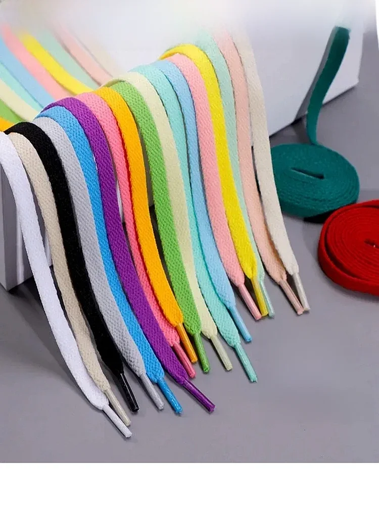 1 paire de lacets classiques en tissu solide, baskets plates, bottes unisexes, lacets en corde pour chaussures 100/120/140/160/180CM