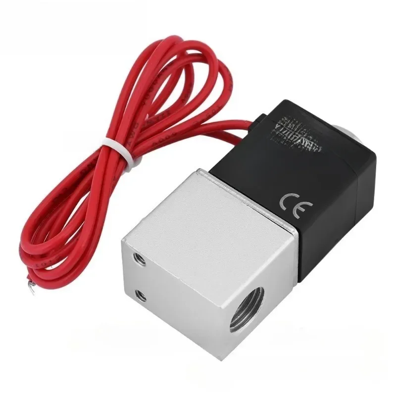 APSTELLE-Électrovanne pneumatique à action directe, 12V, 24V, 110V, 220V, 1/4 ", 1/8", 2 voies, normalement fermée, eau, air, gaz chaud