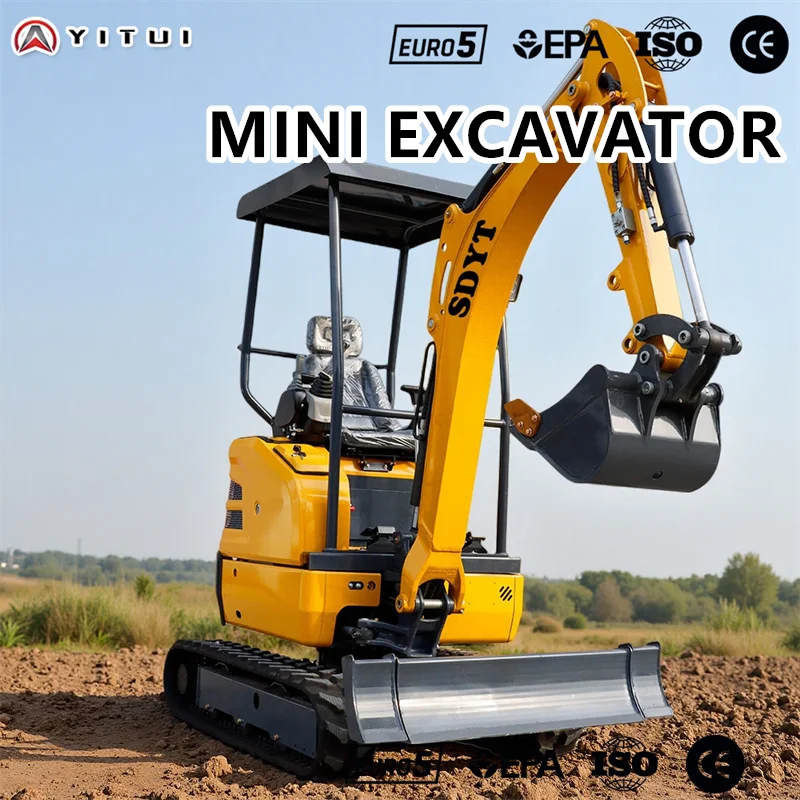 

The 2 Ton Chassis Retractable Mini Excavator Cab Epa Euro5 Supports Customized Mini Excavator Versatility
