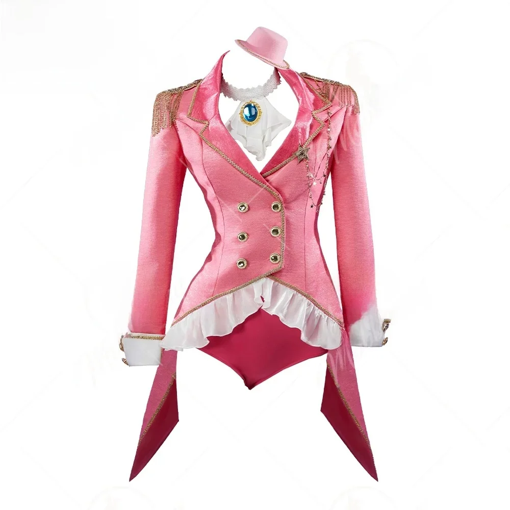 MOBBUNNY femmes pêche dérivé Prince Cosplay Costume rose smoking avec Bloomers blancs jeu personnage Costume tenue