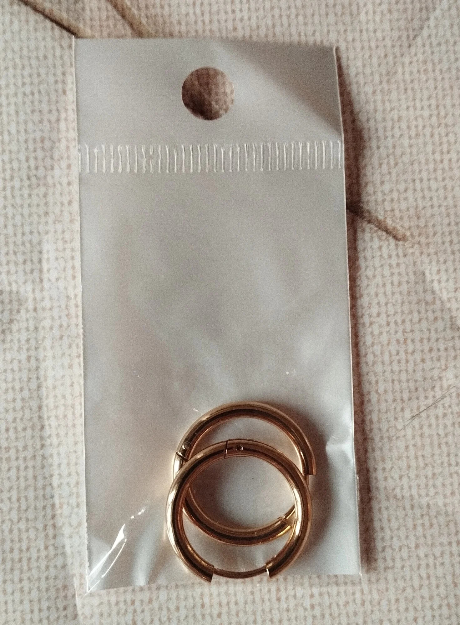 2Pcs Small Hoop Earrings Women Men Gold Silver Color Stainles Steel Round Circle Pendientes Mujer Anti-allergy photo review