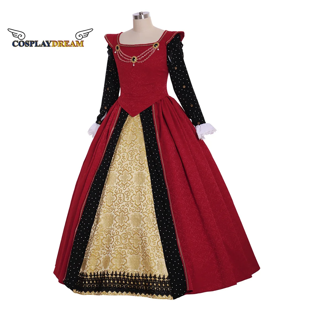 Medieval Dress Cosplay Tudor Period Tudor Dress Cosplay Costume Renaissance faire Red Gown Dress Custom Made