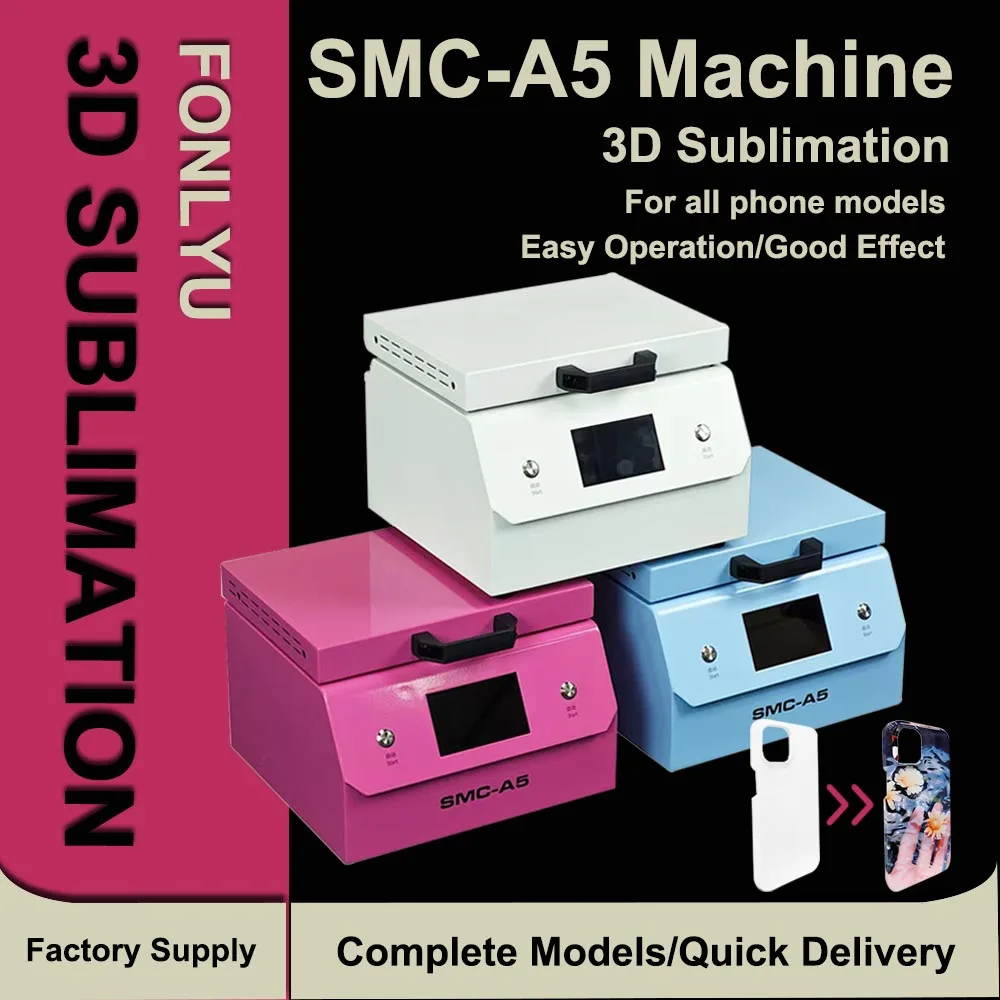 

FONLYU SMC-A5 3D Sublimation Machine Phone Cases DIY Heat Transfer Printing Phone Covers for iPhone 16 15 14 13 12 11 Pro Max