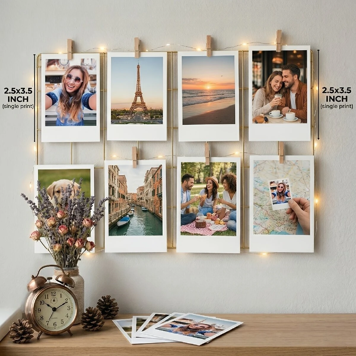 

Custom Retro Instant Film Mini Photo Cards White Border DIY Wall Collage Couple Memory Aesthetic Decor Gift