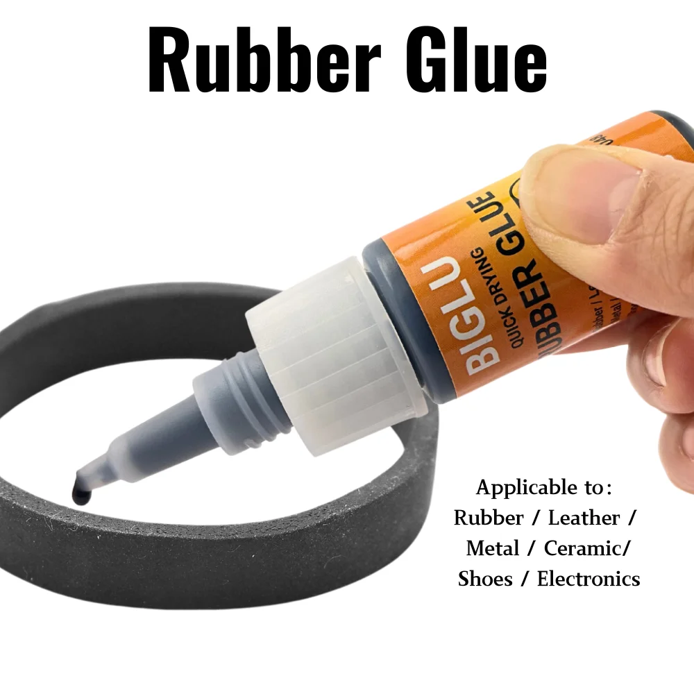 20g BIGLU Tire Repair Glue Instant Bond Black Rubber Glue Tyre Metal Shoes Wear-resistant Non-corrosive Adhesive