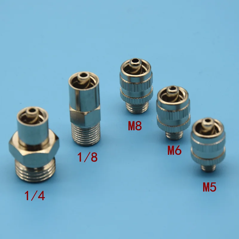 Metal Luer Lock Connector,M5 M6 M8 Screw Thread Adapter,G1/4 G1/8 Quick Coupler Pneumatic Fitting Connector