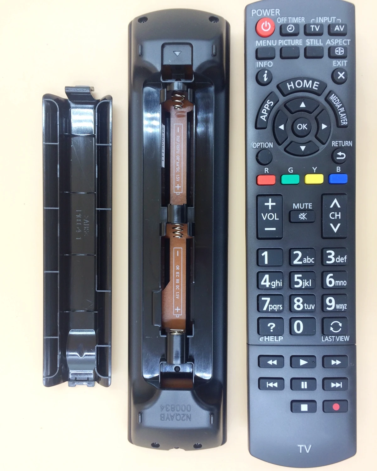 جهاز التحكم عن بعد الأصلي Panasonic N2QAYB000834 لتلفزيون باناسونيك الذكي LED TH-32AS610G TH-50AS610K TH-50AS610G TH-42AS610K TH-50AS610M