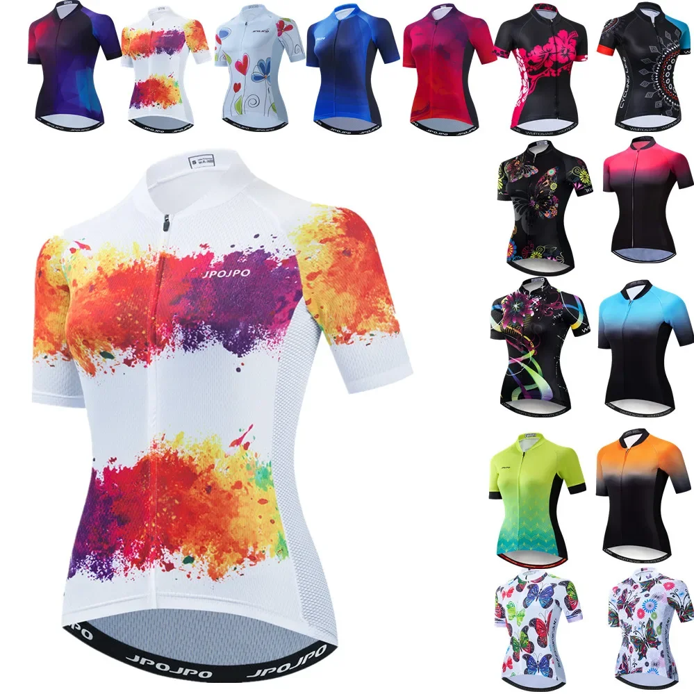 AliExpress Weimomonkey Cycling Jersey Women Bike Mountain Road MTB Top Female Bicycle Shirt Short Sleeve Racing Riding