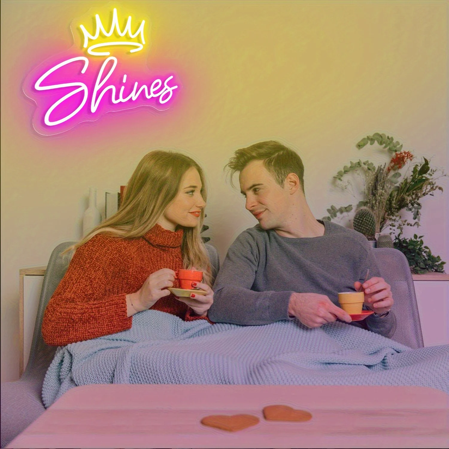 Custom LED Sign with Name&Crown Design, Door&Wall Decor for Club/Wedding/Birthday/Party/Holidays, Vibrant Wall Decor, Room Decor