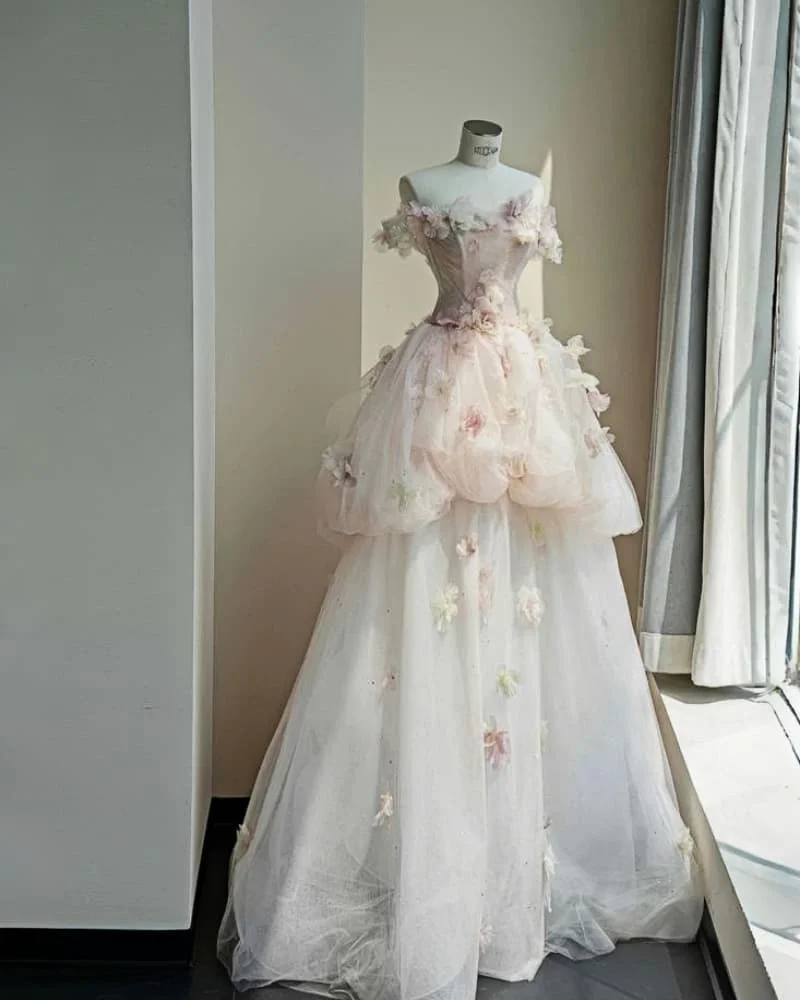 Moderno Sweet A Line без бретелек из тюля с аппликацией Vestidos элегантное роскошное платье на день рождения فساتين سهرة