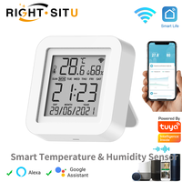 Tuya WIFI Temperature & Humidity Sensor for Smart Home var SmartLife Thermometer Hygrometer Support Alexa Google Assistant