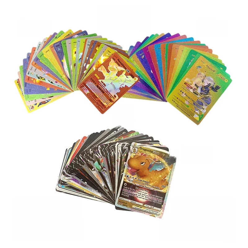 81–36 Stück Pokemon-Karten, deutsch, Spanisch, Französisch, Englisch, Vmax, GX, Energiekarte, Pikachu, seltene Sammlung, Kampftrainer, Jungen, Geschenke, Spielzeug