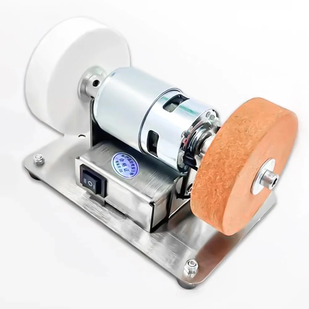 Knife Sharpener Sander Desktop Double Grinding Wheel Home Induction Small Electric Grinding and Polishing Drilling Machine
