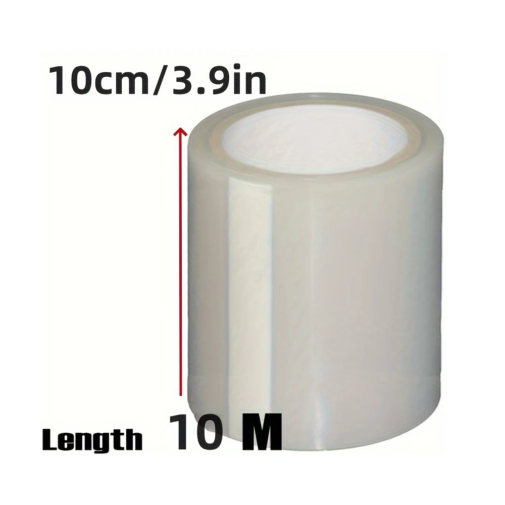 32.8ft Greenhouse Repair Tape Clear UV Resistant Waterproof Plastic Sheeting Film Self-Adhesive Polyethylene Tape For Workshop