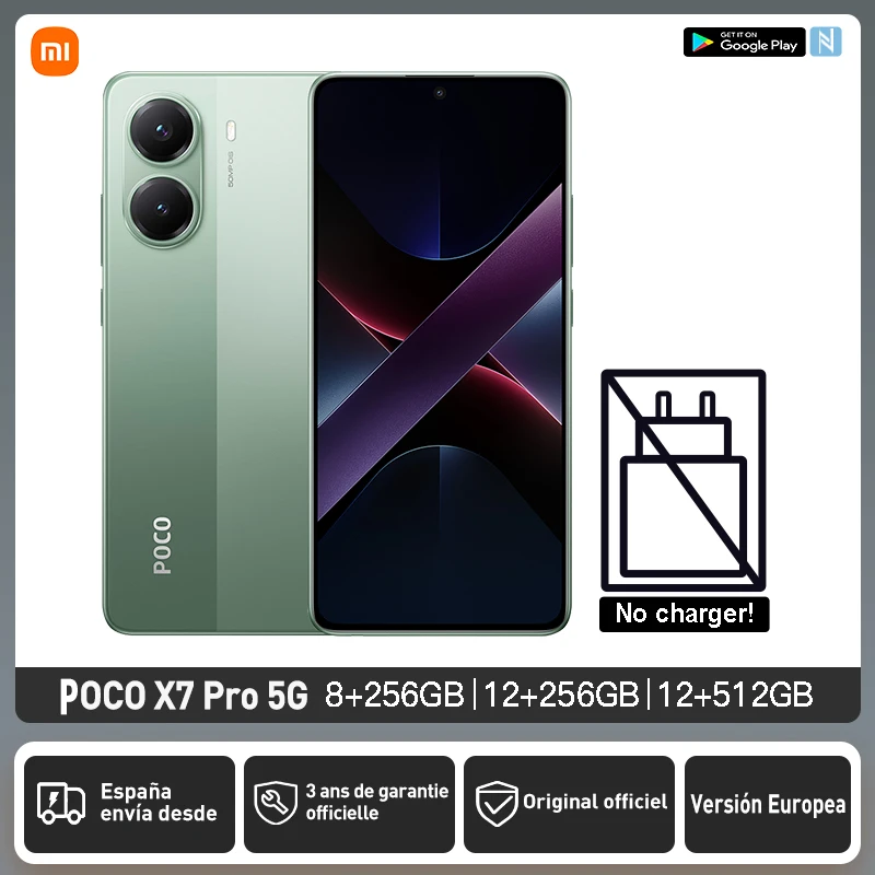 【World Premiere】POCO X7 Pro Global Version Smartphone Dimensity 8400-Ultra 6000mAh 90W Charge 50MP camera with OIS 120Hz NFC 5G