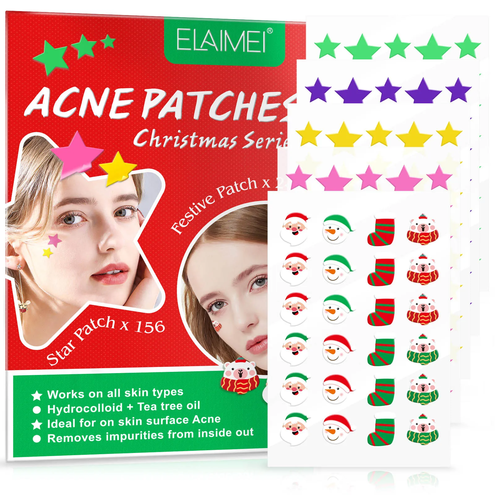 

Hydrocolloid Acne Pimple Patch for Covering Zits and Blemishes Spot Sticker for Face and Skin Cartoon Acne Absorbing Cover Patch