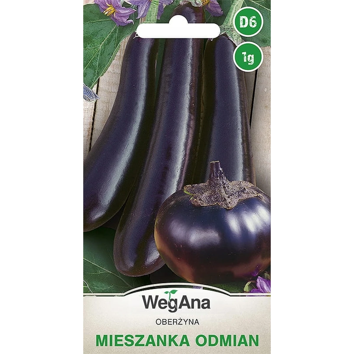 Mélange d'aubergine de variétés 1g de graines de légumes WegAna