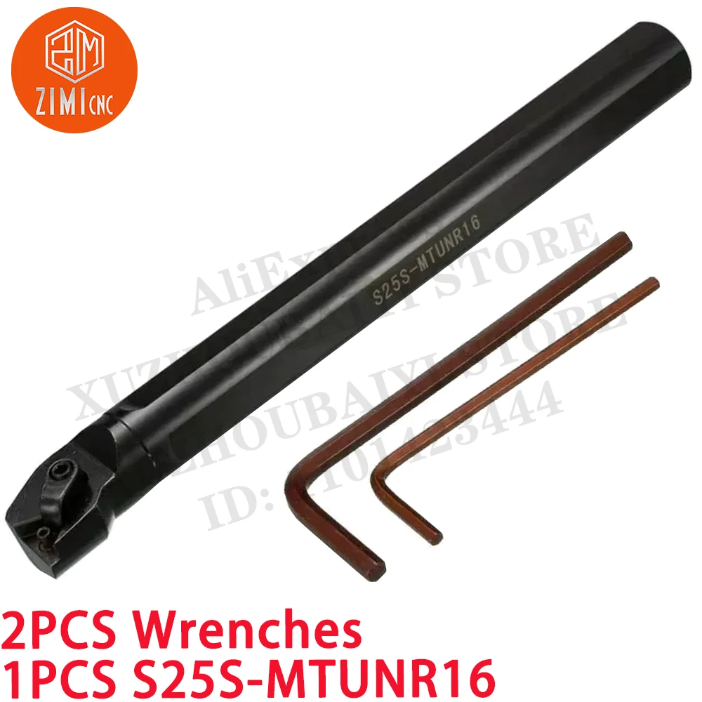 

1PC S25S-MTUNR16 25*250mm CNC Lathe Internal Turning Tool Holder For TNMG1604 Carbide Insert metal lathe mechanical cutting tool