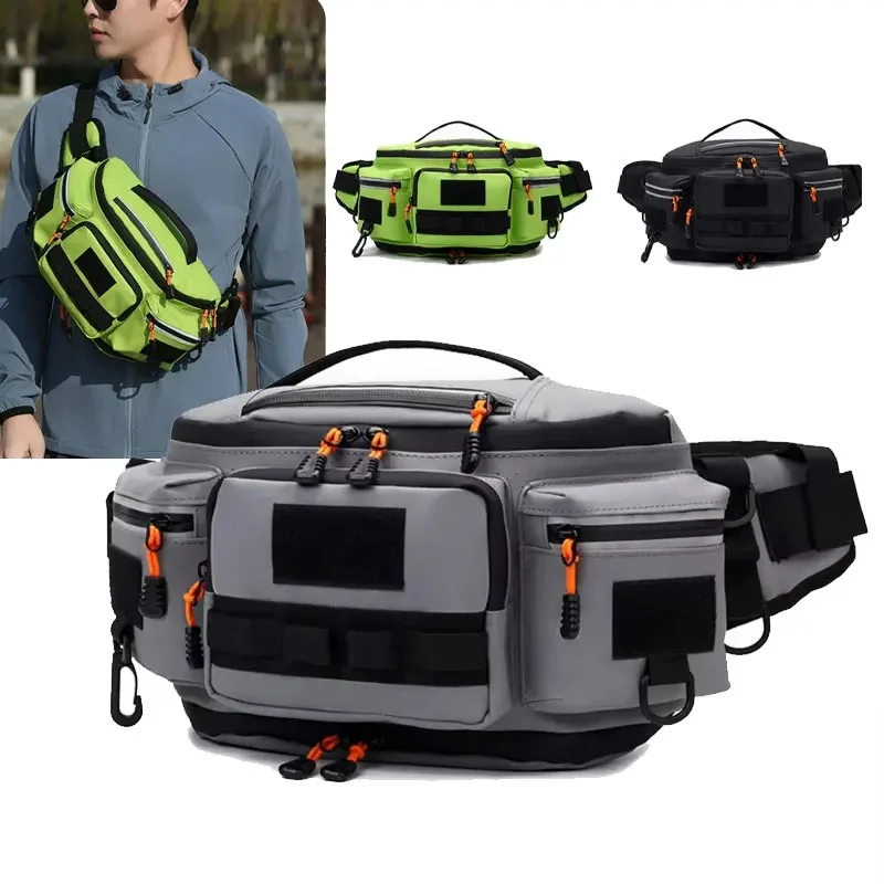 AliExpress scione Camping Waist Bag Chest Travel BackpPouch For Men Cycling Hiking Outdoor Sport Crossbody Molle Tactical Belt Fishing Fanny Pack