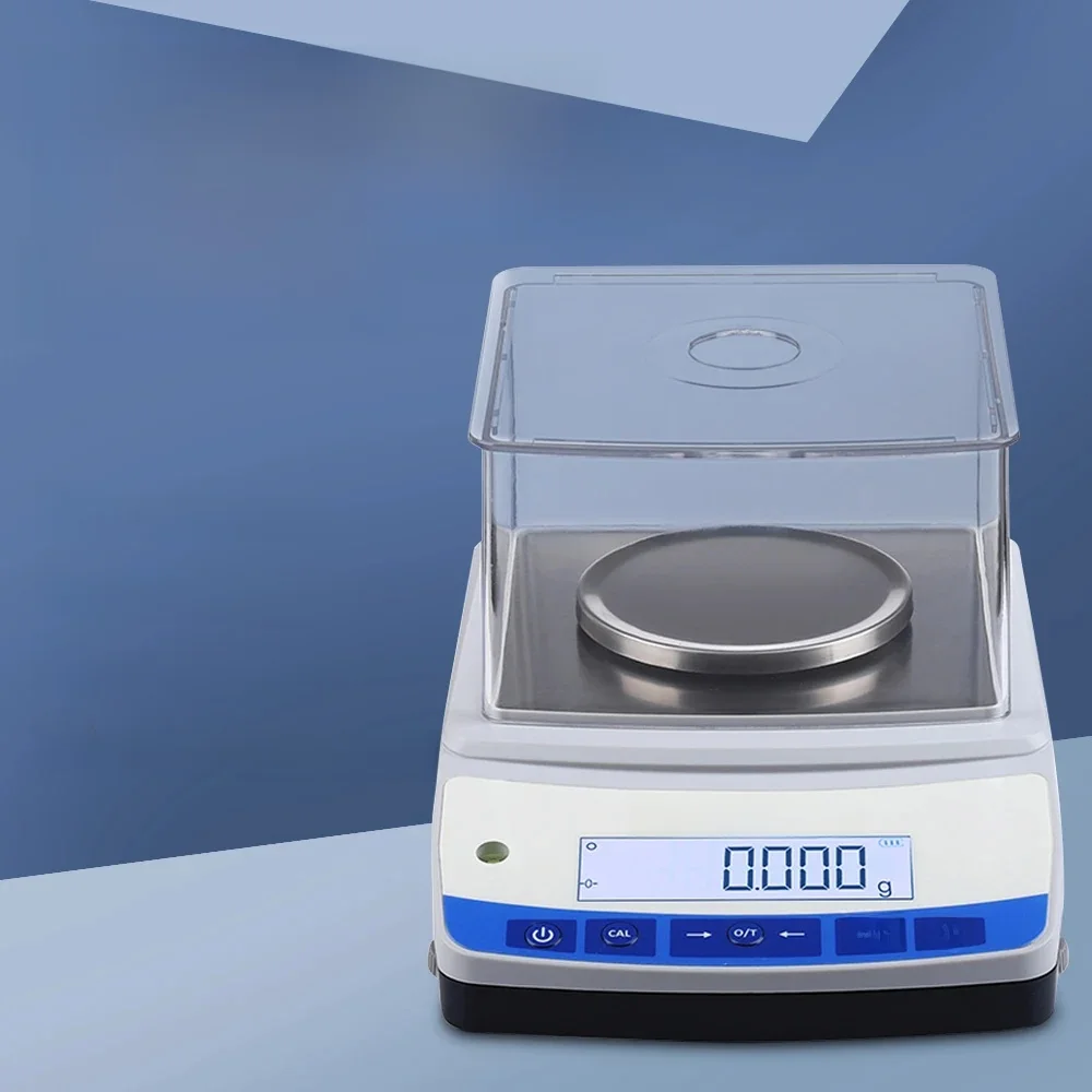 500G 0.001G Hoge Precisie Elektronische Weegschaal Lab Analytische Weegschaal Keuken Sieraden Weegschalen met RS232 Poort - afbeelding 2