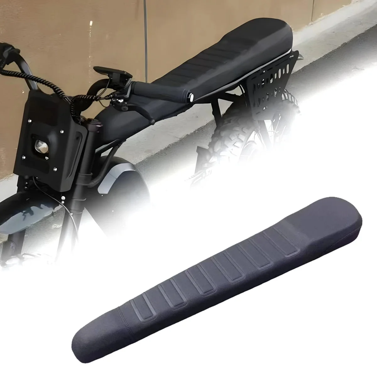 AliExpress NONE New extended seat bag for snowmobile retro car saddle off-road motorcycle seat cushion integrated seat cushion Bicycle electric