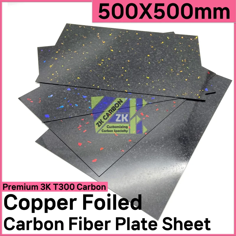 Multicolor Carbon Fiber Plate 500x500mm Red Yellow Blue Grey Composite Board Panel Sheet Thickness 2mm 3mm 4mm 5mm